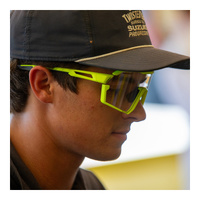 Leatt RideViz Pro Sunglasses - Neon Yellow Iriz Cryztal Red 13 VLT