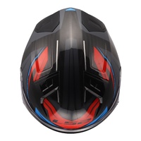 LS2 FF811 Vector II Carbon Savage Helmet - White / Blue / Red (2XL)2XL