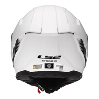 LS2 FF818 Storm III Solid Helmet - Gloss White (S)S