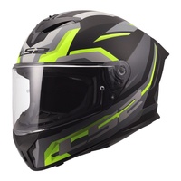 LS2 FF820 Rapid III Hyper Helmet  Black / Hi-Vis Yellow (2XL)2XL