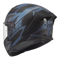 LS2 FF820 Rapid III Xtrem Helmet  Black / Blue / Petrol (L)L