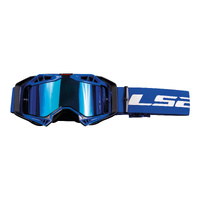 LS2 Aura Pro Goggle - Blue with Iridium Lens