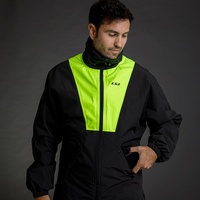 LS2 X-Rain Jacket - Black / Hi-Vis Yellow (XSS)XS / S