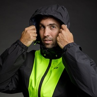LS2 X-Rain Jacket - Black / Hi-Vis Yellow (ML)M / L