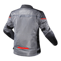 LS2 Riva Men's Jacket - Black / Dark Grey / Red (2XL)2XL
