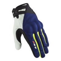 LS2 Dart 2 Men's Gloves - Blue / Hi-Vis Yellow (S)S