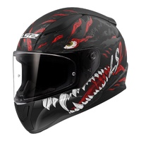LS2 FF353 Rapid II (3XL) Kaiju - Matte Black / Red / White 063XL