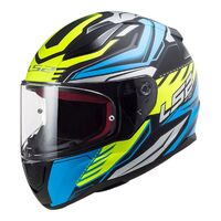 LS2 FF353 RAPID GALE MAT BLU /BLK/FLUO YEL XL