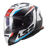 LS2 FF800 STORM RACER WHT/BLU/RED SML