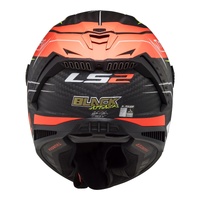 LS2 FF805C Thunder Carbon (L) Attack - Matte Red / Hi-Vis Yellow 06L