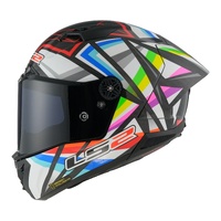 LS2 FF805 Thunder Carbon GP Aero Flash Helmet (M) - BlackM