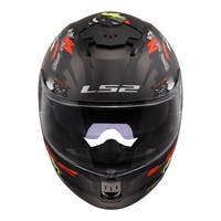 LS2 FF808 Stream II (M) Angry Monkey - Matte Black / Red 06M