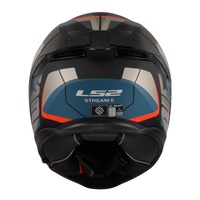LS2 FF808 Stream II Road Helmet - Matte Black / Blue (M) 06M