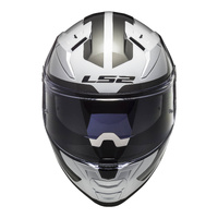 LS2 FF811 Vector II (XS) Metric - White / Titanium / Sil 06XS