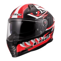 LS2 FF811 Vector II Buntri Helmet - Black / Red (S)S