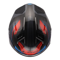 LS2 FF811 Vector II Carbon Savage Helmet - White / Blue / Red (2XL)2XL