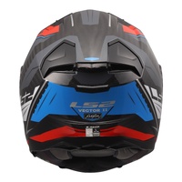 LS2 FF811 Vector II Carbon Savage Helmet - White / Blue / Red (L)L
