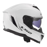 LS2 FF818 Storm III Solid Helmet - Gloss White (S)S