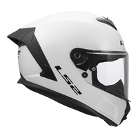 LS2 FF820 Rapid III Solid Helmet  Gloss White (M)M