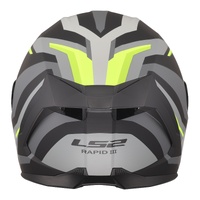 LS2 FF820 Rapid III Hyper Helmet  Black / Hi-Vis Yellow (2XL)2XL