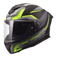 LS2 FF820 Rapid III Hyper Helmet  Black / Hi-Vis Yellow (S)S