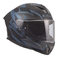 LS2 FF820 Rapid III Xtrem Helmet  Black / Blue / Petrol (M)M
