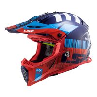 LS2 MX437 FAST EVO XCODE RED/BLU SML