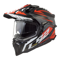 LS2 MX701 Explorer (L) Spire - Black / Titanium / Red 06L