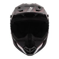 LS2 MX706 COZ Arched Helmet - Black / Silver / Titanium (3XL)3XL