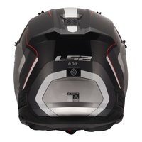 LS2 MX706 COZ Arched Helmet - Black / Silver / Titanium (S)S