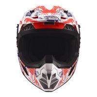LS2 MX706J COZ Frantasy Youth Helmet  - Matte White / Red / Blue (L)YOUTH L