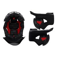 LS2 FF327 CHALLENGER repl. LINER & CHEEK PAD SET BLK 2XL