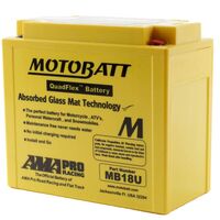 MB18U MOTOBATT QUADFLEX 12V BATTERY *4