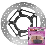 BRAKE DISC & PAD FRONT KIT - HON CBR250R 11-15 NON ABS