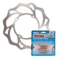 BRAKE DISC & PAD FRONT KIT - KTM 85 SX 04-11 - WAVE
