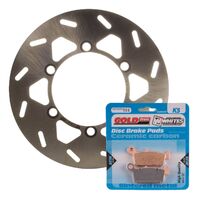 BRAKE DISC & PAD REAR KIT - KAW KLX300R 97-08