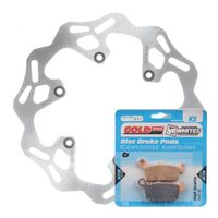 BRAKE DISC & PAD REAR KIT - YAM WR250F 02 - WAVE