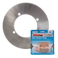 BRAKE DISC & PAD REAR KIT - YAM YFM450FA GRIZZLY 07-09