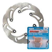 BRAKE DISC & PAD REAR KIT - KTM 500 EXC 12-16 - WAVE