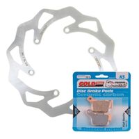 BRAKE DISC & PAD REAR KIT - KTM 500 EXC 12-16 - WAVE