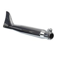 MUFFLER D-06-CLASSIC FISH TAIL-CHR LFT/RHT 24"(ID:38-45mm)