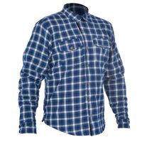 OXFORD KICKBACK SHIRT CHECK BLU/WHT 2XL