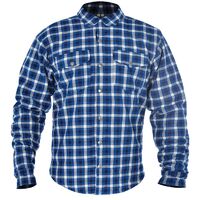 OXFORD KICKBACK SHIRT CHECK BLU/WHT 3XL