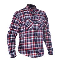 OXFORD KICKBACK SHIRT CHECK RED/BLUE 4XL