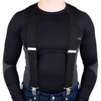 OXFORD RIGGERS BRACES BLK (NEW)