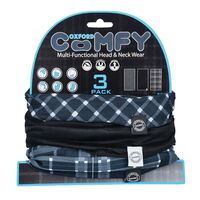 OXFORD COMFY BLK&WHT TARTAN 3 PACK