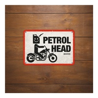 Oxford Garage Metal Sign: "Petrol Head"