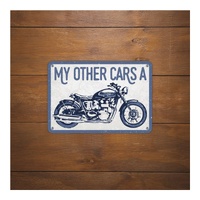 Oxford Garage Metal Sign: "My Other Car's A"