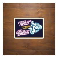Oxford Garage Metal Sign: "Feel the Need  The Need for Speed"