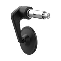 OXFORD STREET BILLET ALLOY BAR END MIRROR LEFT BLK